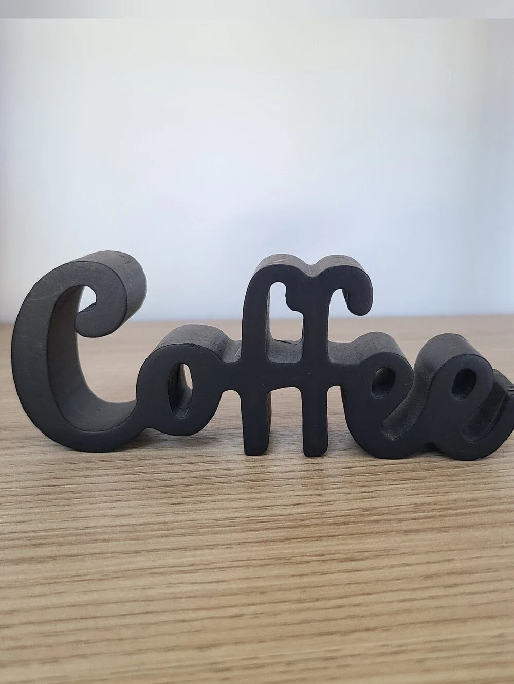 Decorative 'Coffee' Accent - Black